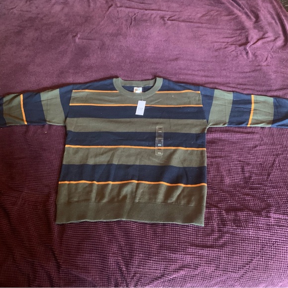 👚 2/$15 Gap Kids Adorable Striped Lightweight Sweater, Size XXL 14-16, NWT! - Picture 2 of 7